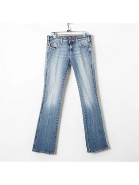 Miss Sixty Mary J Bootcut Low Rise Jeans Womens 27x32 (Tag29) Blue Y2k Italy